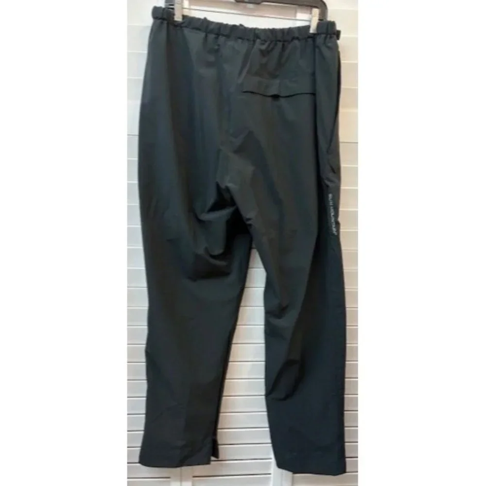 Sun Mountain‎ Men's Black Adjustable Waist Pockets Golf Rain Pants Size Large